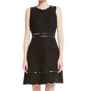 NWOT Kate Spade Sleeveless Blossom Trim Tweed Mini Dress Size 0